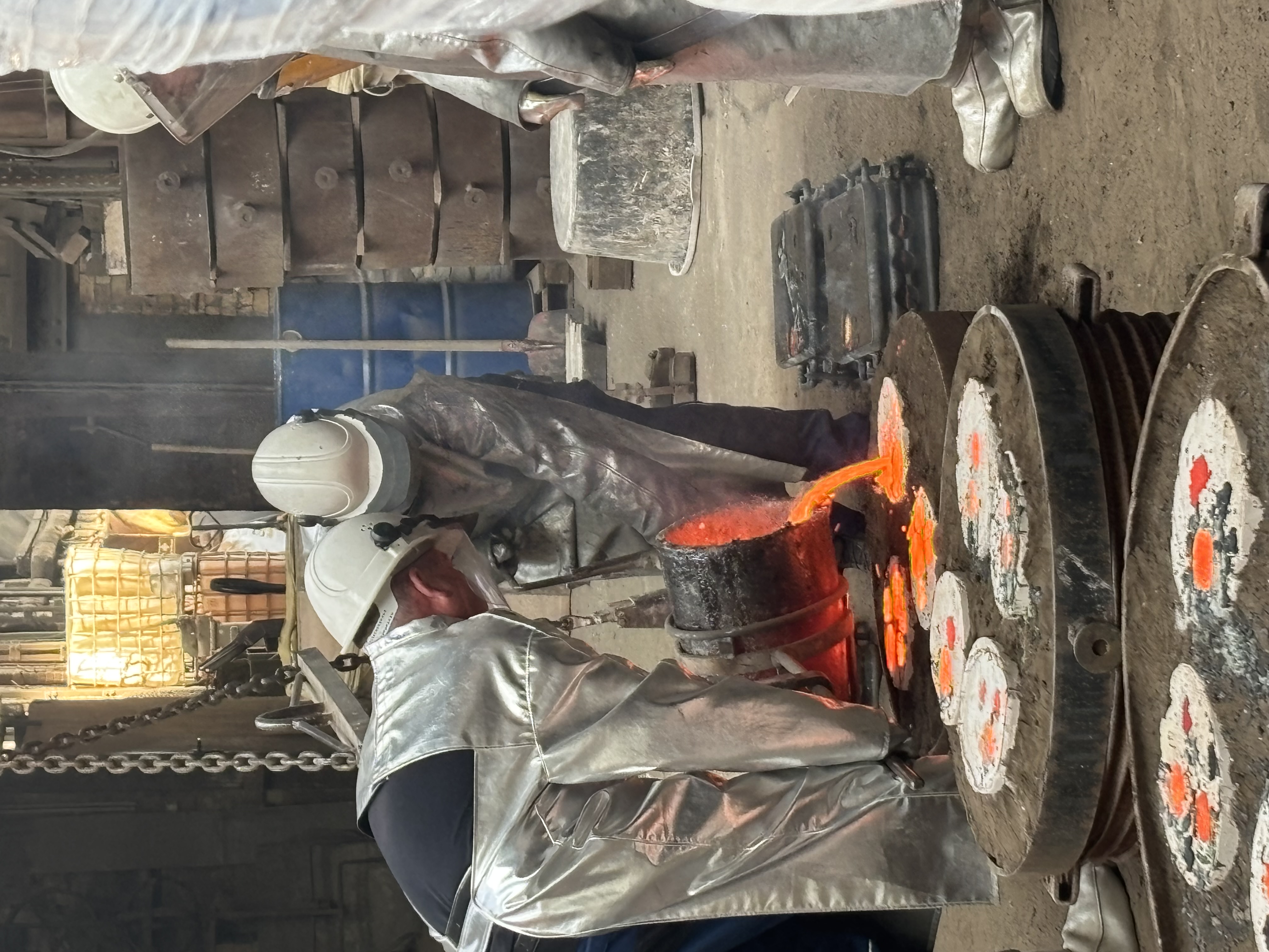  Guss der Bronzen in Gescher